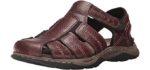 Dr. Scholl’s Men's Hewitt - Fisherman’s Closed Toe Sandals with an Ankle Strap