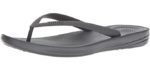 FitFlop Men's Iqushion - Comfortable Flip Flops for High Arches