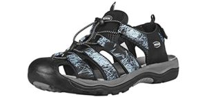 Grition Men's Closed toe - Sandals for Hiking and Water Sports