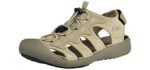 Grition Women's Topcap Athletic - Water Friendly Hiking sandals
