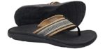 Irsoe Men's Casual - High Instep Support Flip Flop