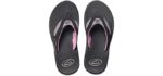 Reef Women's Fanning - Comfortable Flip Flop for Athlete’s Foot