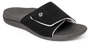 Vionic Men's Kiwi - Slide Sandals for Flat Feet 
