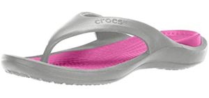 Crocs Women's Duet - Crosslite Flip Flops for Plantar Fasciitis