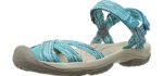 Keen Women's Bali Strap - Sporty Sandals for Long Toes