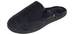 Isotoner Men's Microterry Clog - Slipper for Supination