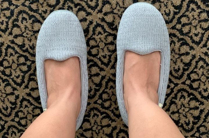 Using the cozy slippers for supination from Dearfoams