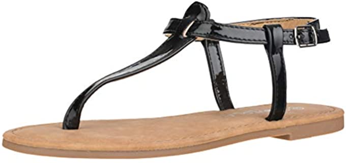 Cloverlay Women's Strappy - Sandals with T-Strap