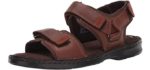 Clarks Men's Malone Shore - Dressy Sandals for Overweight Men and Women