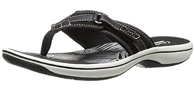 Clarks Women's Whelkie Beach - Flip Flops for Bunions