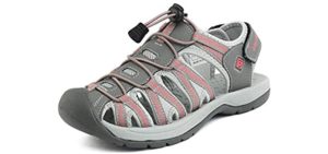 Dream Pairs Women's Adventurous - Cushioned Sandals for Heel Spurs