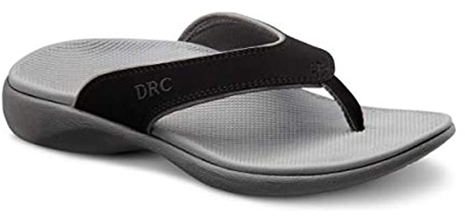 Dr. Comfort Men's Collin - Ortho Flip Flops for Wide Feet