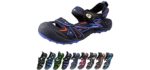 Gold Pigeon Shoes Women's Easy Snap - Toe Guard Sandal for Cycling