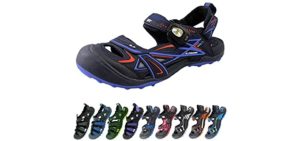 Gold Pigeon Shoes Women's Easy Snap - Toe Guard Sandal for Cycling