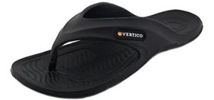 Vertico Men's Rubber - Flip Flop for Showering