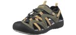 Grition Men's Fisherman’s - Athletic Hiking and Walking Sandals