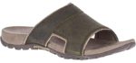 Merrell Men's Sandspur Lee - Leather Slide Sandals for Plantar Fasciitis