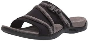 Merrell Women's District Muri - Leather Slide Sandals for Plantar Fasciitis