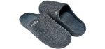 ERGOfoot Men's Arch Support - Comfortable Back Pain Slippers