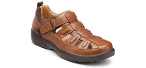 Dr. Comfort Men's Breeze - Walking Sandal for Foot Deformities and Bunions