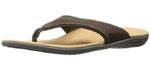 Spenco Men's Yumi Breeze - Flip Flop Sandal for Smelly Feet