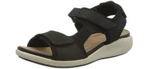 Clarks Women's Slingback - Wide Fit Cushioned Sandals