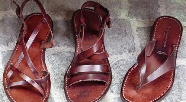 Leather sandals