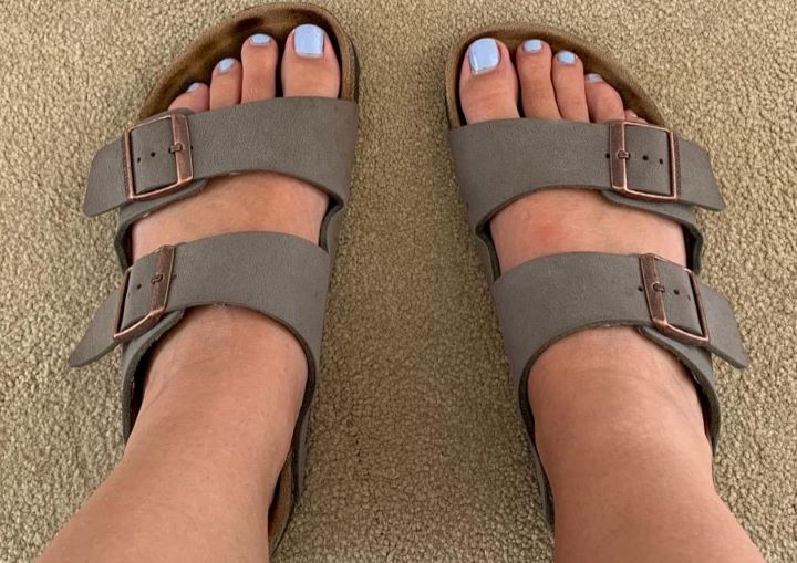 Confirming how the sandals offer a roomy and comfortable fit