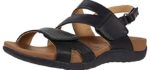 Rockport Women's Adjustable Flats - Arch Support Orthopedic Brand Sandals