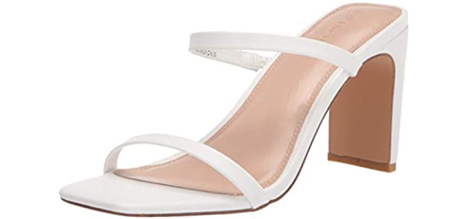 The Drop Women's Avery - Square Toe Sandal for Wedding Guests