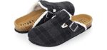 Fitory Men's Arch Support - Cork Slippers