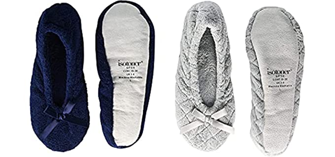 Isotoner Women's Quilted - Ballet Slippers 