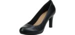 Clarks Women's Adriel Viola - Comfortable Pump Heels for Work
