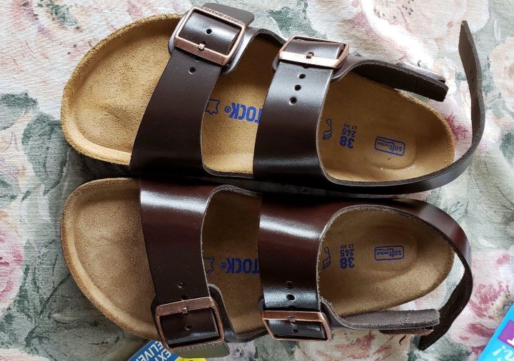 Trying the sturdy sandals for diabetics from Birkenstock Milano