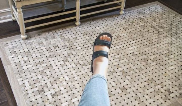 Wearing Vionic Shore Slide Sandal in black color