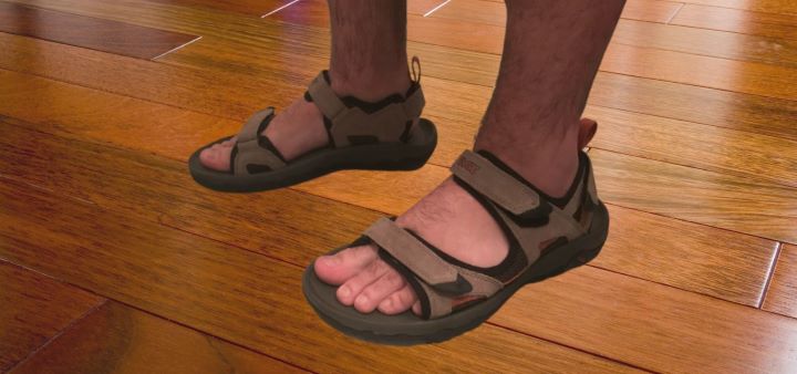 Testing Teva Men's Katavi 2 in walnut color