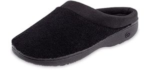 Isotoner Women's Terry - Slippers for Wide Feet