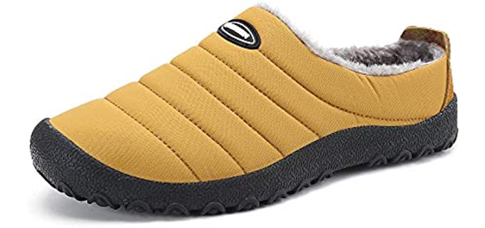 Kubua Men's Winter - Lined Slippers for Camping