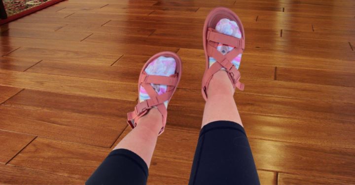 Trying Teva Hurricane Verge Sandal in an Aragon color