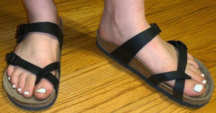 Confirming how durable the Birkenstock sandals for diabetics