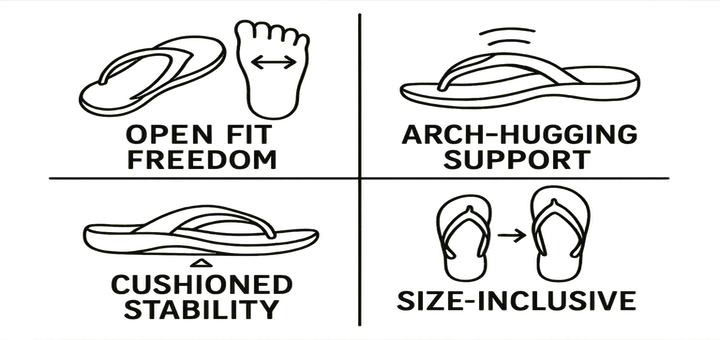 Best Flip Flop for Wide Feet Features