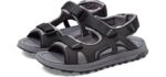 Clarks Men's Atl Trek - Orthopedic Comfort Sandals for Diabetes