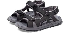 Clarks Men's Atl Trek - Orthopedic Comfort Sandals for Diabetes