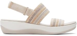 Clarks Women's Stroll Flat - Orthopedic Comfort Sandals