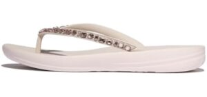 FitFlop Women's Iqushion Multi-Crystal Ergonomic - Narrow Feet Flip Flops