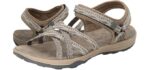 Grition Women's Cross-Tied - Walking Outdoor Wear Sandals