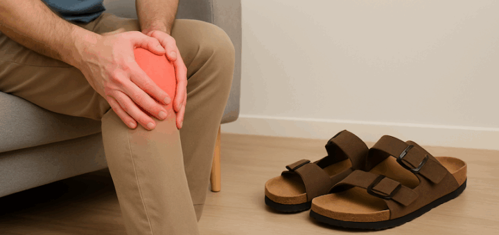 Knee Pain Sandal Featured Image Knee Pain Sandal Featured Image