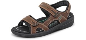Orthofeet Men's Gemini - Sandal for Knee Pain