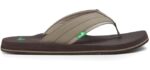 Sanuk Men's Beer Cozy - Memory Foam Flip Flops