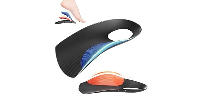 Gviipk Unisex 3/4 Removable - High Arch Support Shoe Inserts